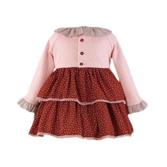 Spanish traditional Miranda Winter Girl Wine and Pink Dress Heart - Picture 5 of 5